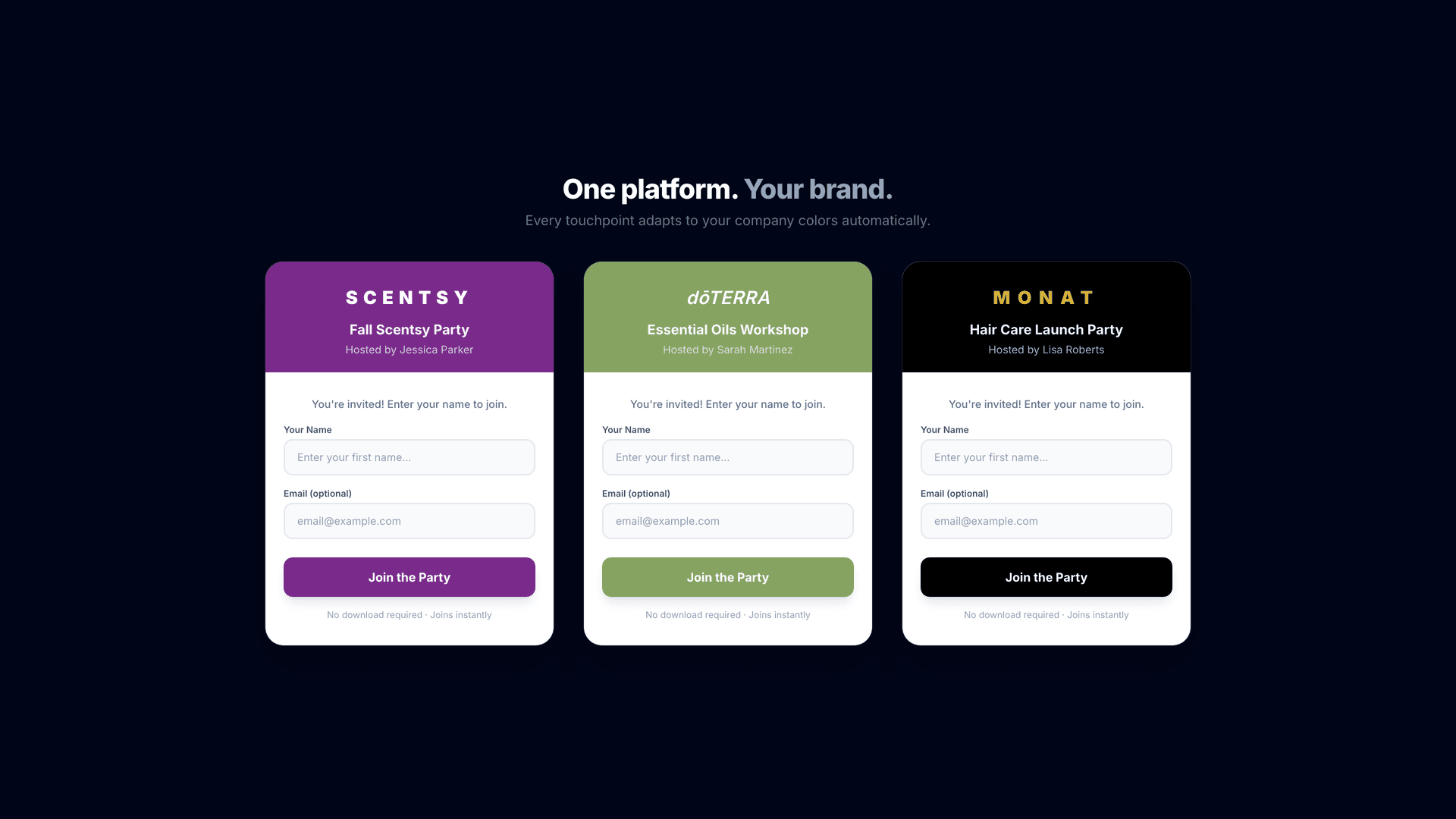 Brand-aware rooms